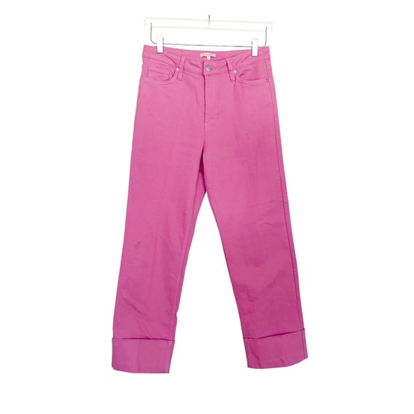 Frances Valentine Smarty Cuffed Jeans Pink Size 6 - Picture 5 of 15